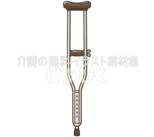 松葉杖のイラスト