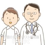 男性医師と女性看護師のイラスト