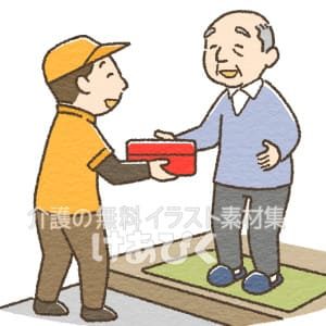 配食サービスのイラスト