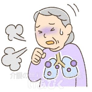 肺炎のイラスト