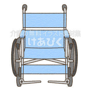 正面からみた車椅子のイラスト