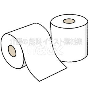 トイレットペーパーのイラスト