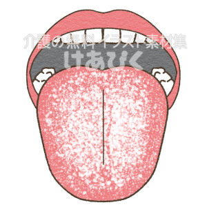 舌苔のイラスト