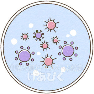 菌やウイルスのイラスト